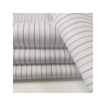 Newest Process 55% Cotton 45% Polyester Yarn Dyed Stripe Twill W/F Natural Stretch Fabric